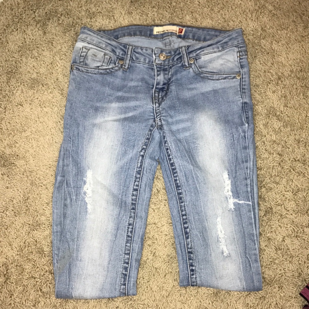 Just USA distressed skinny jeans